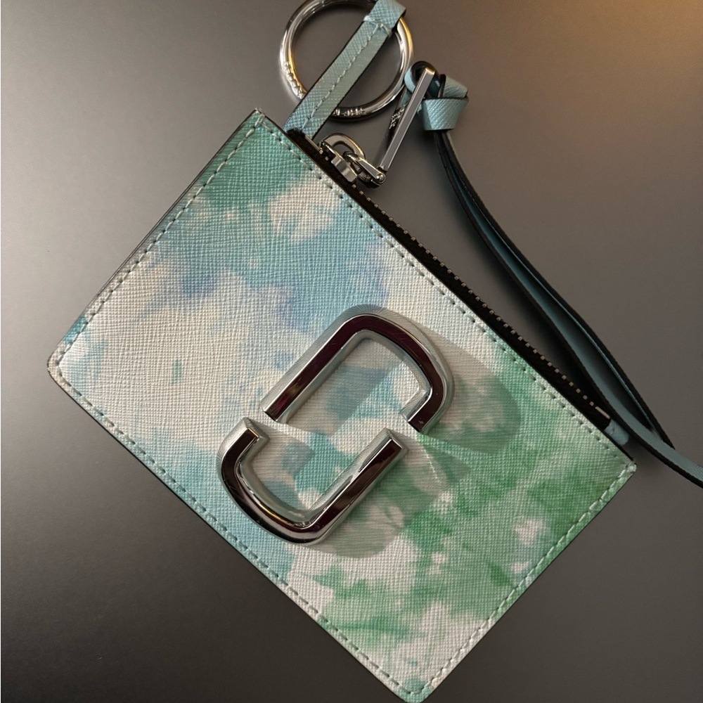Marc Jacobs Green Tie-Dye Wristlet